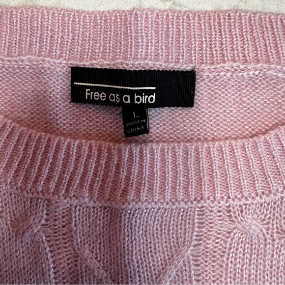 Free as a Bird multi pink stripe sweater - Picture 3 of 4